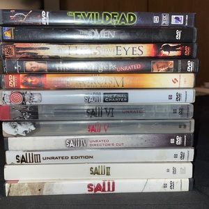 ⭐️Sale⭐️SAW/7 DVDs Jigsaws puzzle & any 3 DVDs  with a ⭐️ EUC..
